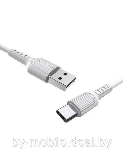 USB кабель Borofone Bx16 Type-C для зарядки и синхронизации (белый) 1 метра - фото 1 - id-p122164757