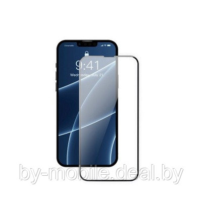 Защитное стекло Apple iPhone 13 PRO Max (черный) 5D - фото 1 - id-p177967888
