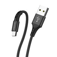 USB кабель Borofone BX20 Micro для зарядки и синхронизации (черный) 1 метра