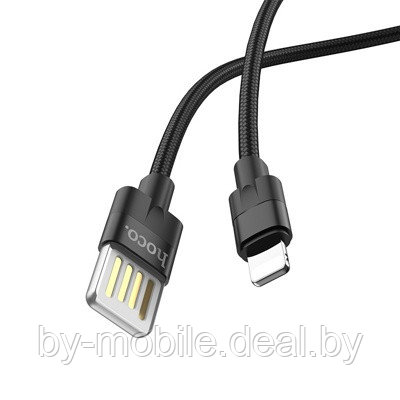 USB кабель Hoco U55 Lightning для зарядки и синхронизации (черный) 1,2 метра