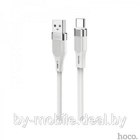 USB кабель Hoco U72 Type-C для зарядки и синхронизации (белый) 1,2 метра
