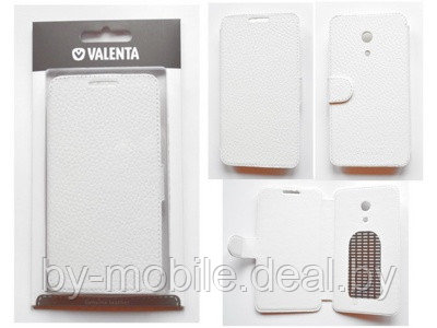 Чехол книжка valenta Huawei G610-C00 белый (кожа)