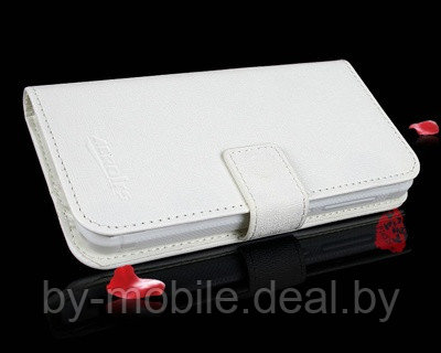 Чехол книжка valenta Huawei Ascend G700 белый (кожа) - фото 1 - id-p23993892