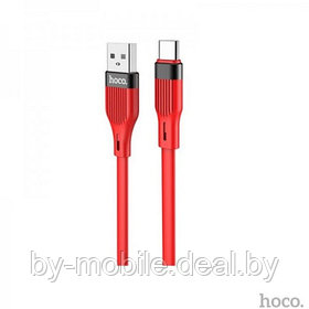 USB кабель Hoco U72 Micro для зарядки и синхронизации (красный) 1,2 метра