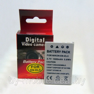 АКБ (Аккумуляторная батарея) для цифровых фотоаппаратов Nikon EN-EL5 - фото 1 - id-p36283469