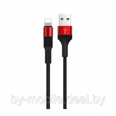USB кабель Borofone BX21 Lightning для зарядки и синхронизации (черный) 1 метра