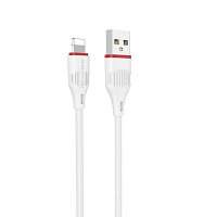 USB кабель Borofone BX17 Ligthtning для зарядки и синхронизации (белый) 1 метра