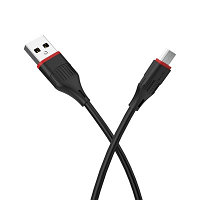 USB кабель Borofone BX17 Type-C для зарядки и синхронизации (чёрный) 1 метра
