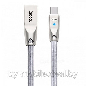 USB кабель Hoco U9 Micro для зарядки и синхронизации (серебро) 1,2 метра