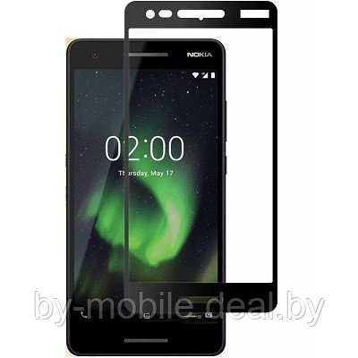 Защитное стекло Nokia 2.1 5D черный - фото 1 - id-p125626580