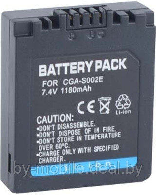 АКБ (Аккумуляторная батарея) для цифровых фотоаппаратов Panasonic CGA-S002E (dmw-bm7) - фото 1 - id-p84849412