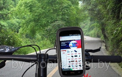 Велосипедный держатель для телефона на руль влагозащитный Apple iPhone 6 размер 145x75мм - фото 1 - id-p25384119