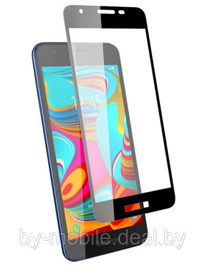 Защитное стекло Samsung Galaxy A2 Core (черный) 5D - фото 1 - id-p126064647