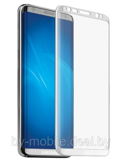 Защитное стекло Samsung Galaxy s8+(plus) белый 5D - фото 1 - id-p126173070