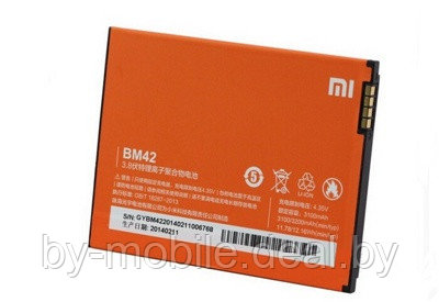 АКБ (Аккумуляторная батарея) для телефона Xiaomi MI-ONE (BM42) оригинал - фото 1 - id-p29040136