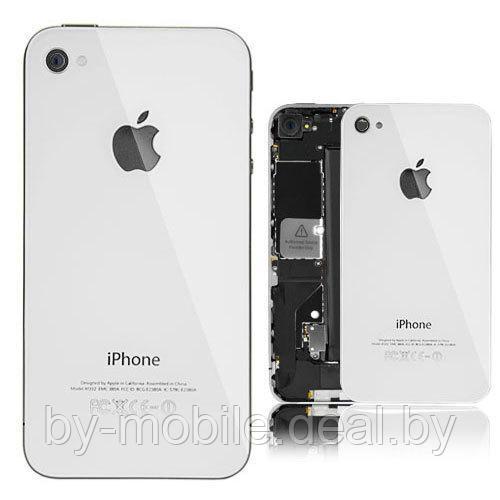 Задняя крышка (стекло) для Apple iPhone 4G белый - фото 1 - id-p87961822
