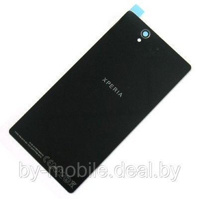Задняя крышка (стекло) для Sony Xperia Z1 Compact чёрный - фото 1 - id-p88001459