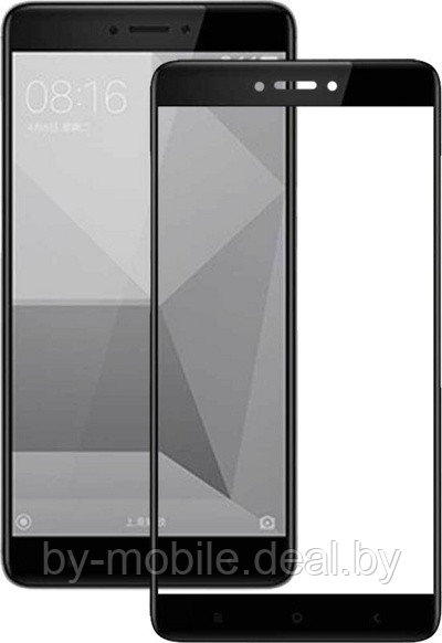 Защитное стекло Xiaomi Redmi 4X (черный) 5d - фото 1 - id-p127453274