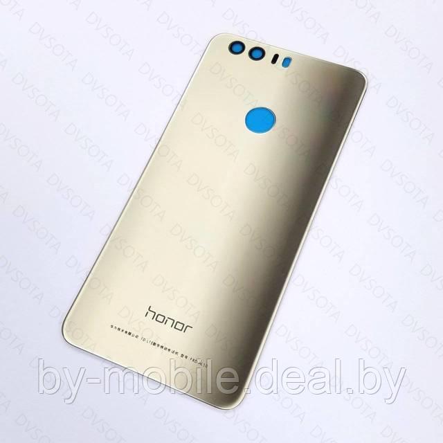 Задняя крышка (стекло) для Huawei Honor 8 золотая - фото 1 - id-p88429863