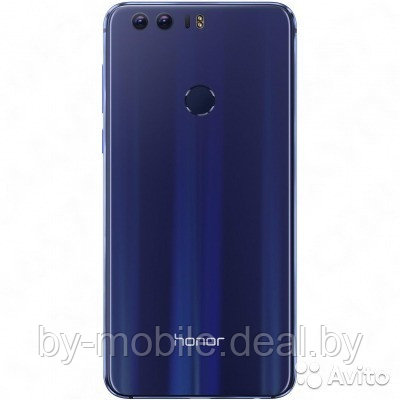 Задняя крышка (стекло) для Huawei Honor 8 темно-синяя - фото 1 - id-p88850110