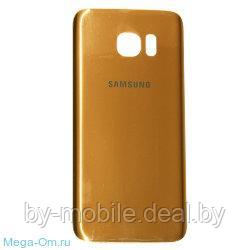 Задняя крышка (стекло) для Samsung Galaxy S6 золотая - фото 1 - id-p88850113