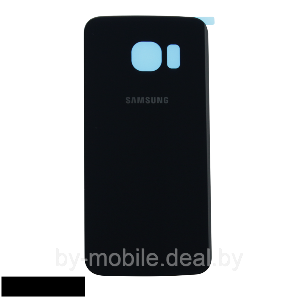 Задняя крышка (стекло) для Samsung Galaxy S6 чёрная - фото 1 - id-p88858499