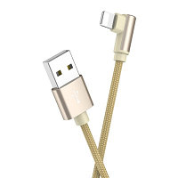 USB кабель Borofone BX26 Ligthtning для зарядки и синхронизации (золотой) 1 метра