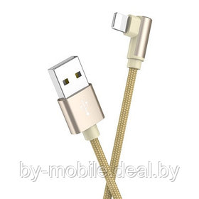 USB кабель Borofone BX26 Ligthtning для зарядки и синхронизации (золотой) 1 метра