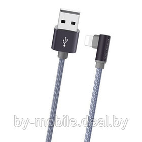 USB кабель Borofone BX26 Ligthtning для зарядки и синхронизации (металлически-серый) 1 метра