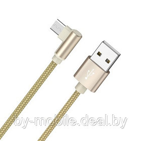 USB кабель Borofone BX26 micro для зарядки и синхронизации (золотой) 1 метра
