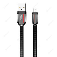 USB кабель Hoco U74 Micro для зарядки и синхронизации (черный) 1,2 метра