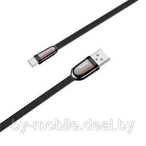 USB кабель Hoco U74 Type-C для зарядки и синхронизации (черный) 1,2 метра - фото 1 - id-p127660604