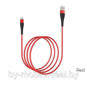 USB кабель Borofone BX32 micro для зарядки и синхронизации (красный) 1 метра