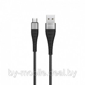 USB кабель Borofone BX32 micro для зарядки и синхронизации (черный) 1 метра