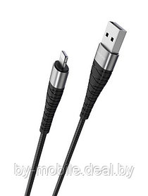 USB кабель Borofone BX32 Ligthtning для зарядки и синхронизации (черный) 1 метра