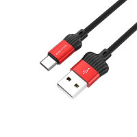 USB кабель Borofone BX28 Type-C для зарядки и синхронизации (красный) 1 метра