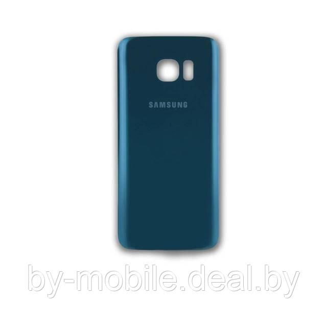 Задняя крышка для Samsung Galaxy S7 Edge синяя - фото 1 - id-p90370482