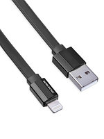 USB кабель Borofone BU8 ligtning для зарядки и синхронизации (черный) 1,2 метра