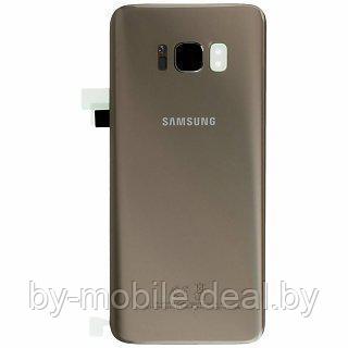 Задняя крышка для (стекло) Samsung Galaxy S8+ (G955FD) золото - фото 1 - id-p91757494