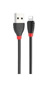 USB кабель Hoco X27 Lightning для зарядки и синхронизации (черный) 1,2 метра
