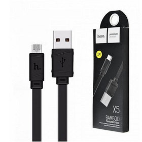 USB кабель Hoco x5 Micro для зарядки и синхронизации (черный)