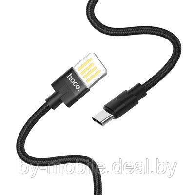 USB кабель Hoco U55 Type-C для зарядки и синхронизации (черный) 1,2 метра - фото 1 - id-p130257003