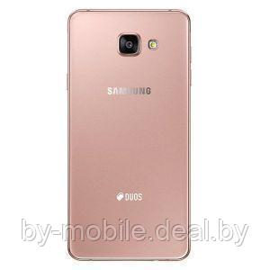 Задняя крышка (стекло) для Samsung Galaxy A7 (2016) A710F розовая - фото 1 - id-p97164935