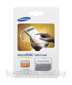 Карта памяти Samsung micro-sd (UHS-1) 64GB