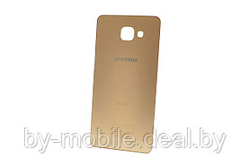 Задняя крышка (стекло) для Samsung Galaxy A7 (2016) A710F золотая