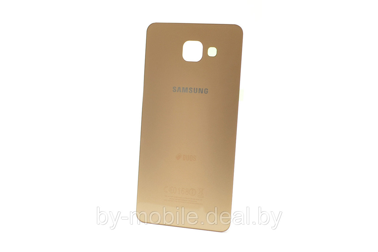 Задняя крышка (стекло) для Samsung Galaxy A7 (2016) A710F золотая - фото 1 - id-p98898902