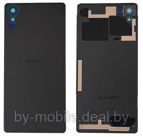 Задняя крышка (стекло) для Sony Xperia X Графитовый черный