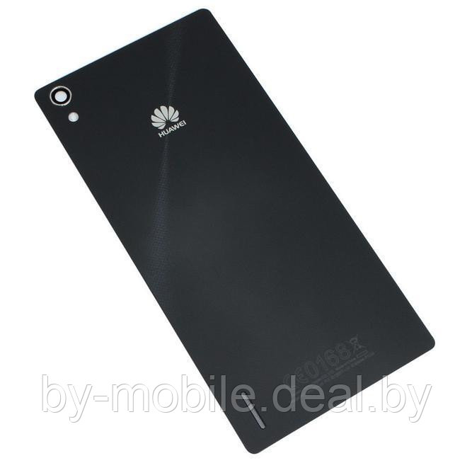 Задняя крышка (стекло) для Huawei Ascend P7 чёрная - фото 1 - id-p99960113