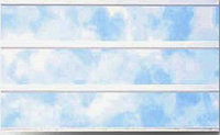 ПВХ вагонка трехсекционная Альт Профиль декор Голубой 242 3000x240x8мм