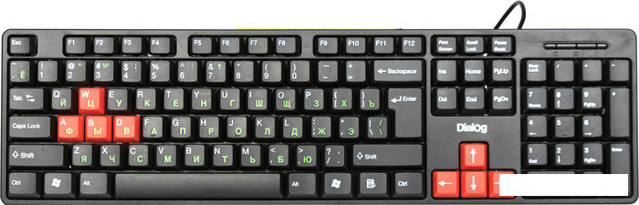 Клавиатура Dialog KS-030U Black-Red, фото 2